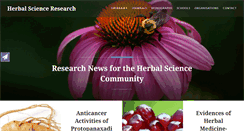 Desktop Screenshot of herbalscienceresearch.com