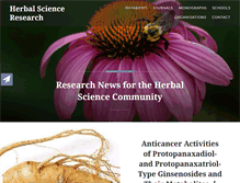 Tablet Screenshot of herbalscienceresearch.com